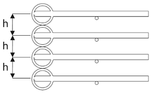 Construction of drying racks - Distance rings