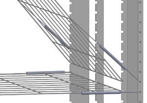 Construction of drying racks - Shelves mounting system