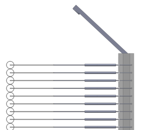 Construction of drying racks - Top limiter