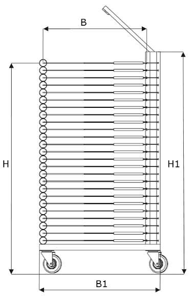 Screen printing drying rack